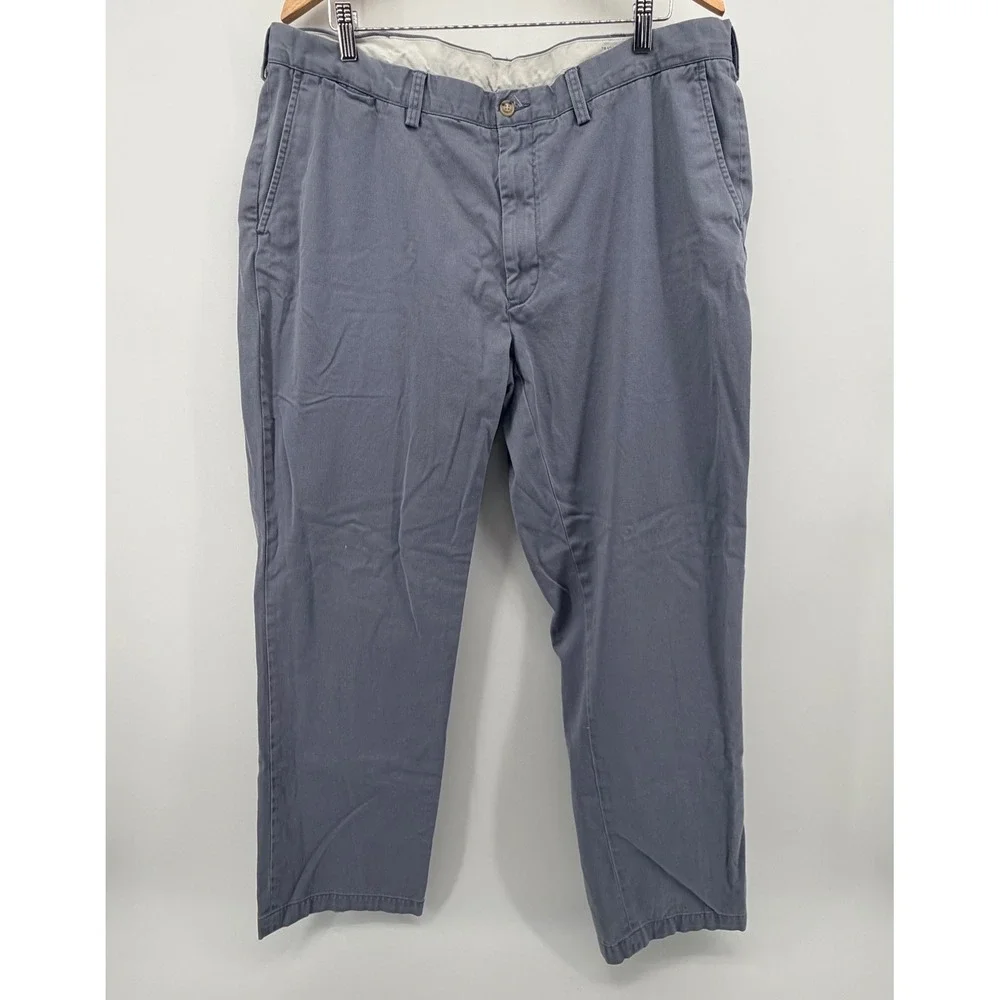 Polo Ralph Lauren Chinos Mens‎ 40/32 Blue Gray Classic Fit Cotton Twill Pants